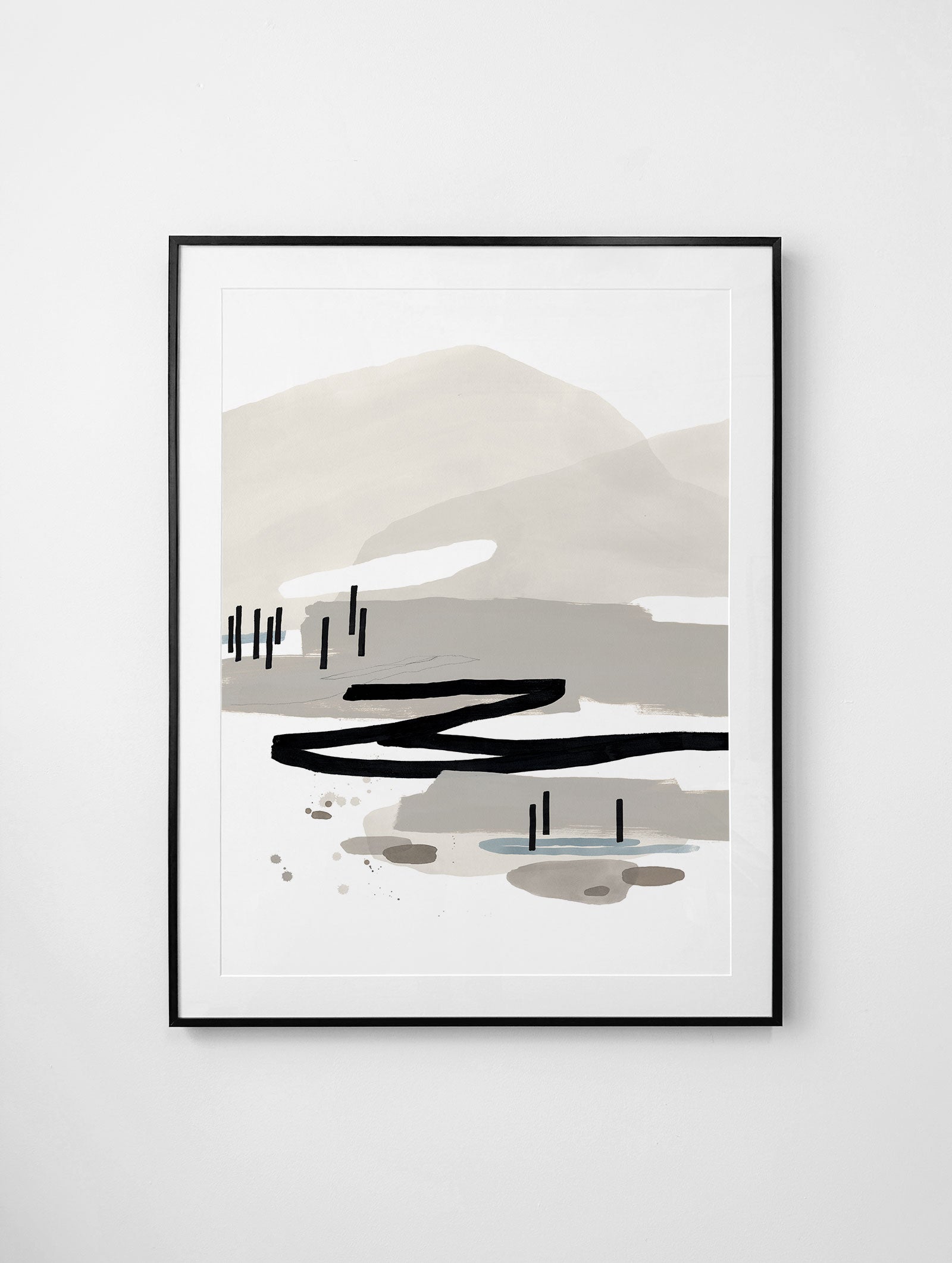 "Coastal Waters I" Framed Print