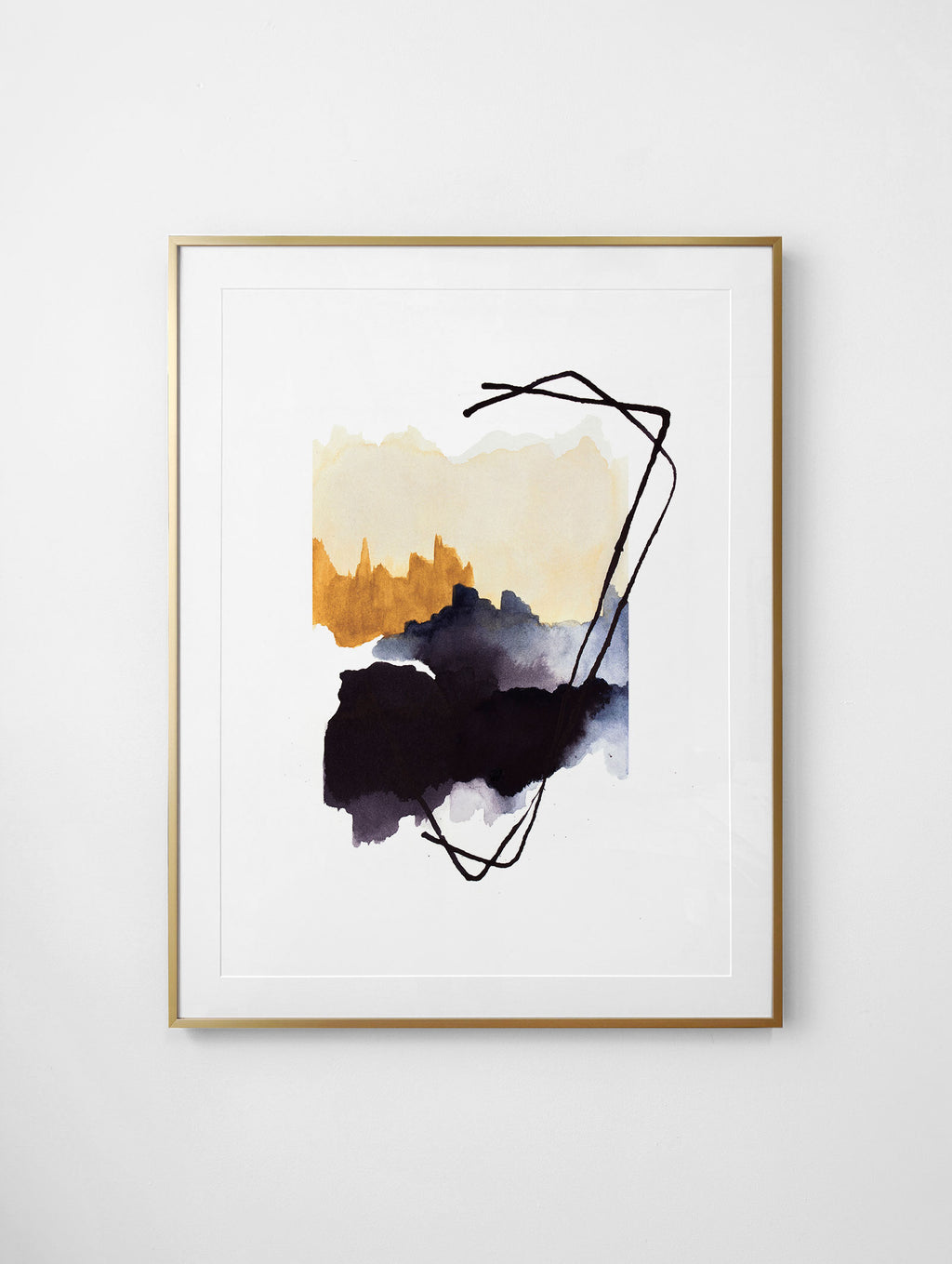 "Cave In The Mountains" Framed Print