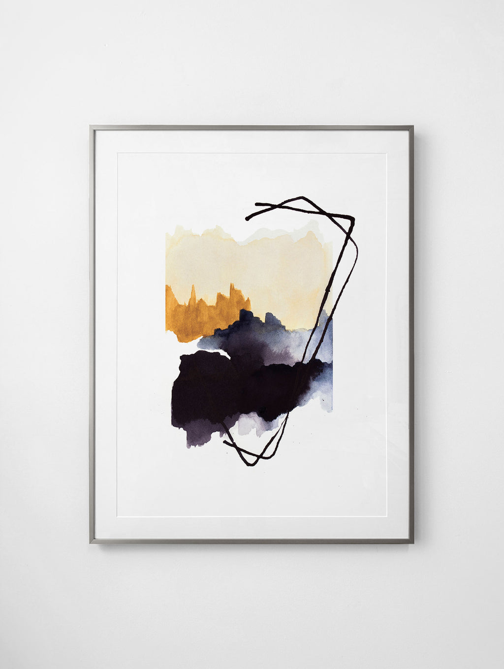 "Cave In The Mountains" Framed Print