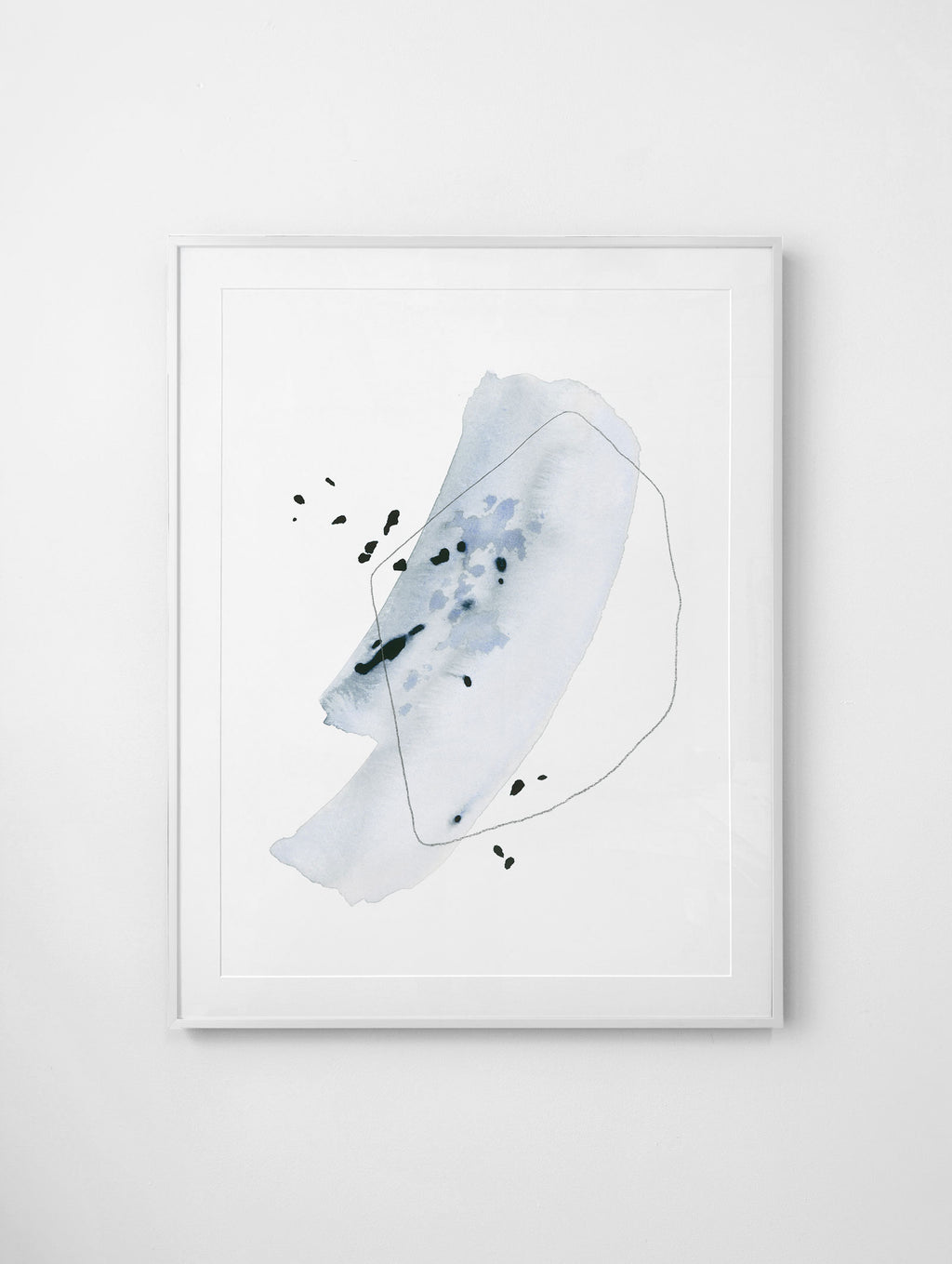 "Skipping Stones" Framed Print — 20 x 24"
