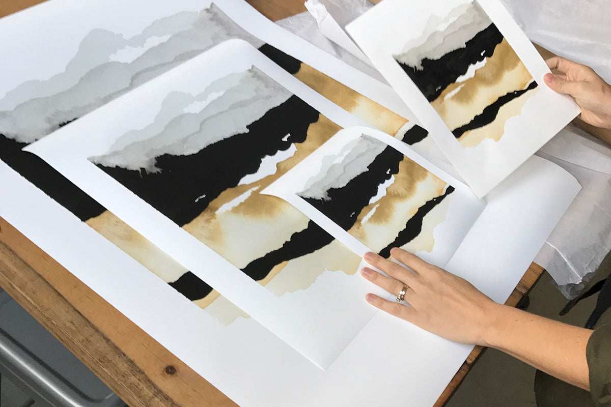 "Mountains & Valleys" Art Print