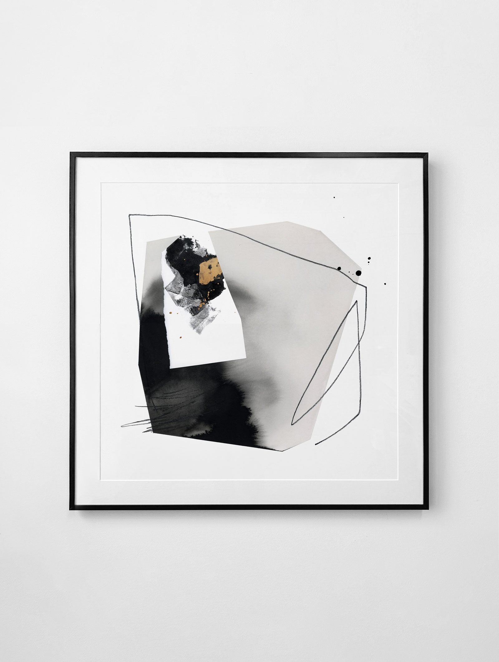 "In The Mist" Framed Print — 14 x 14"