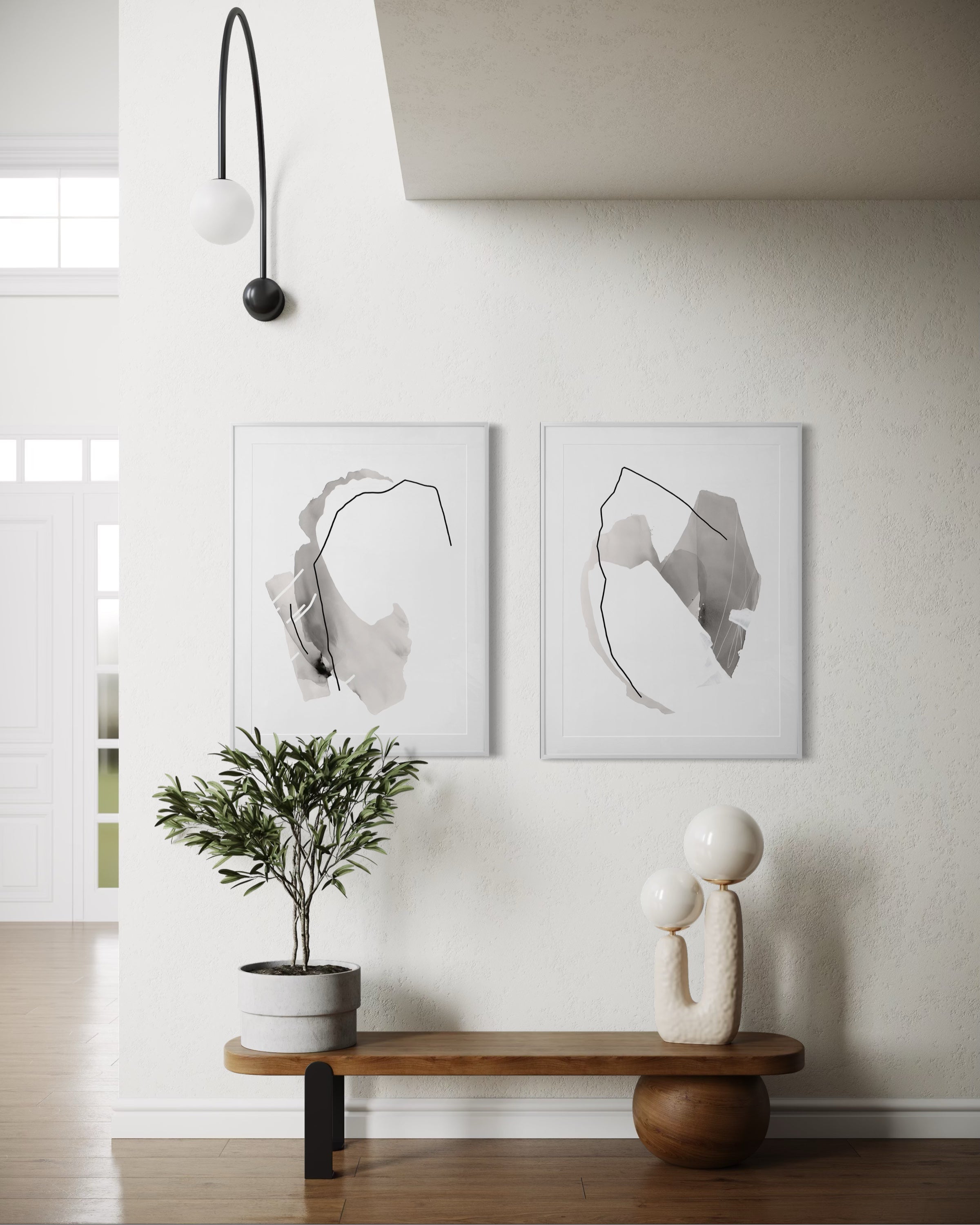 "Inhale" & "Exhale" Print Set