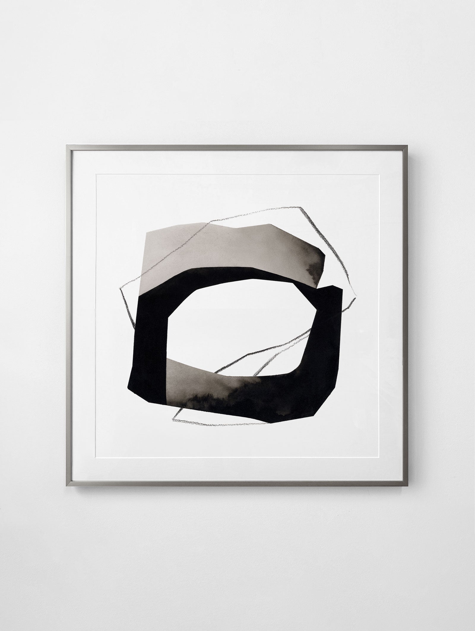 "Sky Lines" Framed Print — 14 x 14"